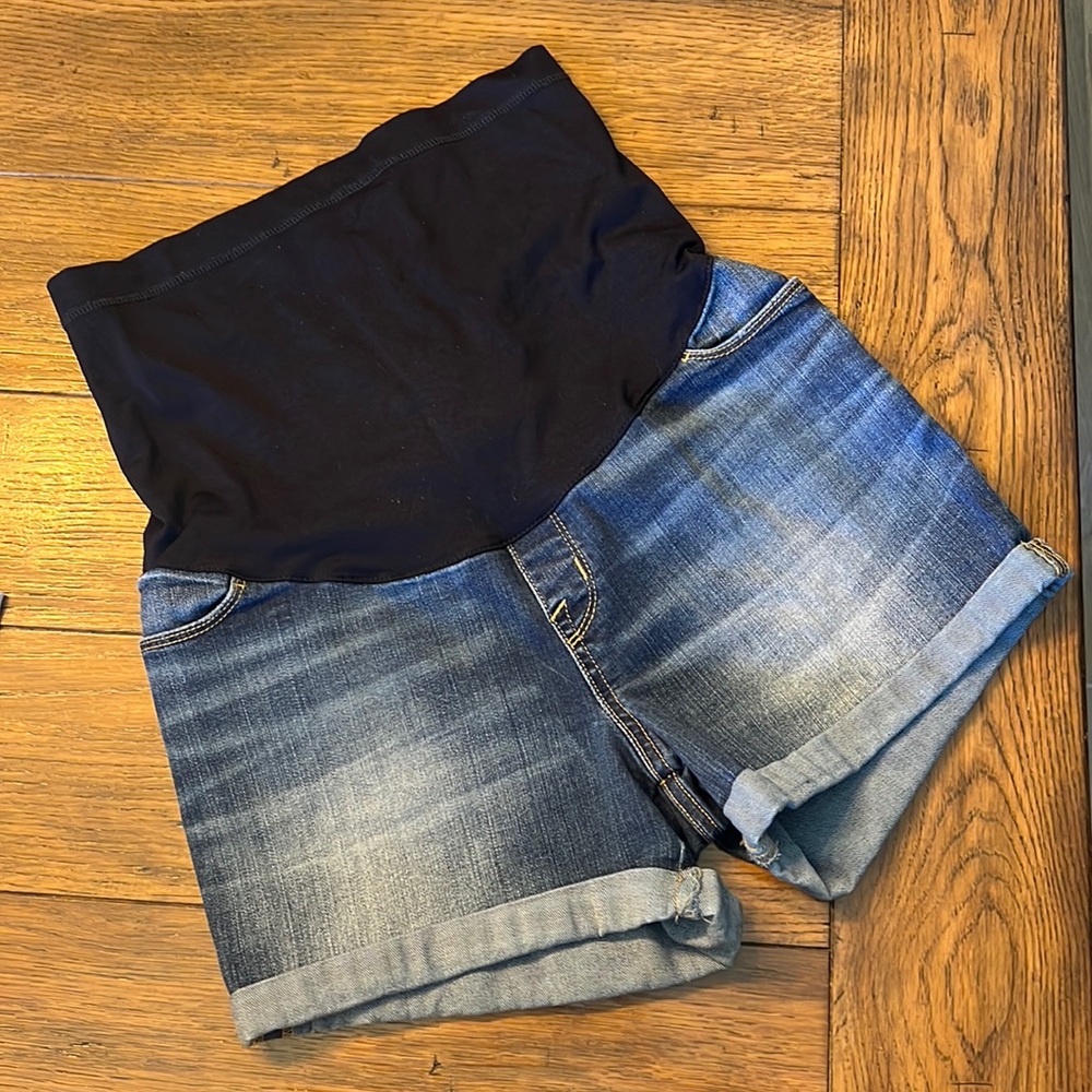 Maternity blue Jean shorts